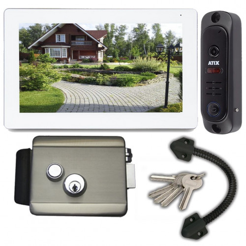 Комплект СКУД ATIX KIT-1 (монитор 7 дюймов/вызывная панель 110 градусов/электромеханический замок)