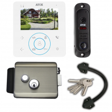 Комплект домофона ATIX KIT(монитор 4:3 дюйма/вызывная панель 110 градусов/электромеханический замок) Комплект домофона ATIX KIT(монитор 4:3 дюйма/вызывная панель 110 градусов/электромеханический замок)